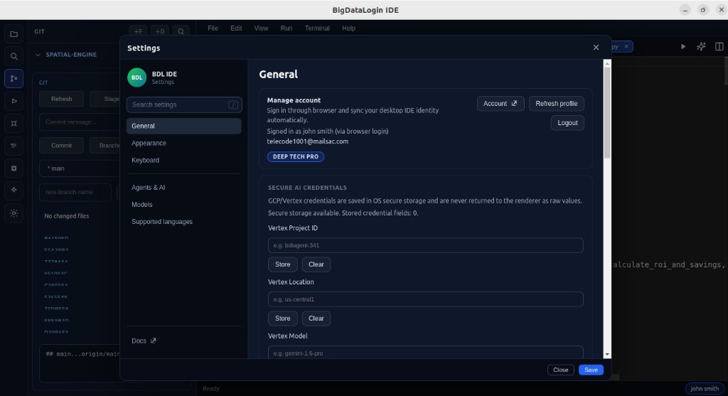 ACE settings module